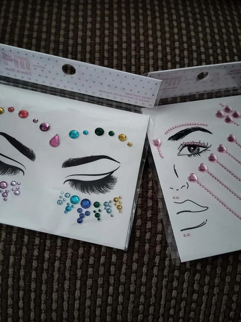 Wet And Wild Face Gem Sticker Pack - Multicolor Gem Accents for Eyes and Face